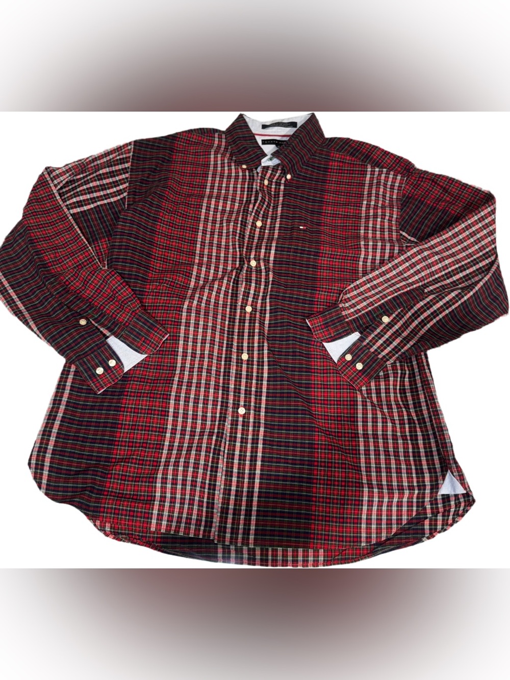 Vintage Tommy Hilfiger Button Down Plaid Shirt